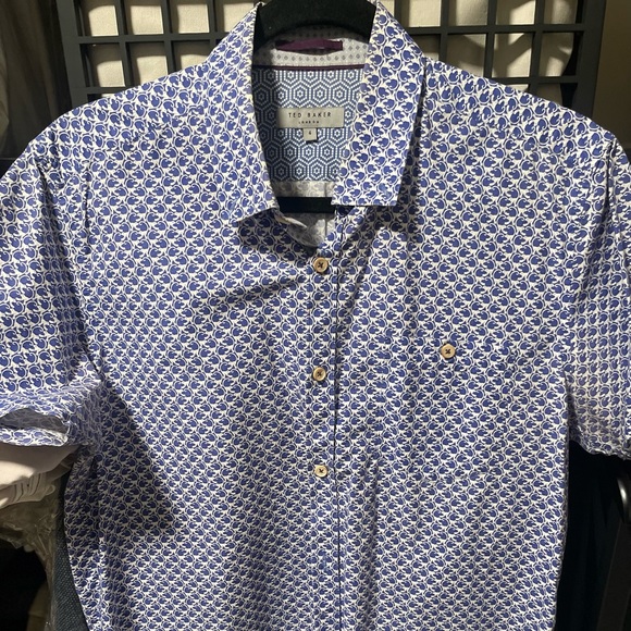 Short Sleeve Cotton Print Shirt - Picture 1 of 4